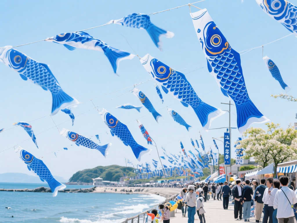 东松岛市蓝色鲤鱼旗节：日本宫城县的独特庆典